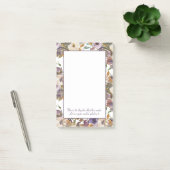 パープルクリームアイボリーフローラキリスト教聖書聖句 ポストイット (オフィス)