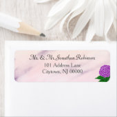 パープルクリームフローラ水彩 ラベル (インサイチュ)