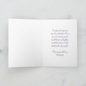 パープルクリームブライドメイドシスター招待状カード 招待状 (内部)