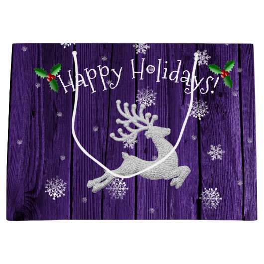 パープルクリ素朴スマストインデア抱き枕 ラージペーパーバッグ (正面)