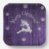 パープルクリ素朴スマストインデア紙プレート ペーパープレート (正面)