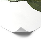 パープルクルクマフラワーアートプリントポスター ポスター (角)