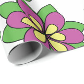 パープルクレマチスの花 ラッピングペーパー (ロールコーナー)