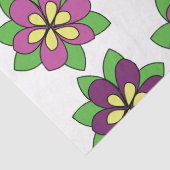 パープルクレマチスの花 薄葉紙 (詳細)