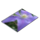 パープルクレマチスフラワー自然 ノートブック (左側)