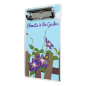 パープルクレマティスつる植物インザガーデン ミニクリップボード (アングル2)
