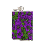 パープルクレマティスつる植物 フラスク (左)