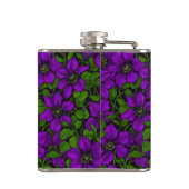 パープルクレマティスつる植物 フラスク (裏面)