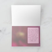 パープルクレマティス悔やみや弔慰 カード (内部)