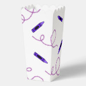 パープルクレヨンポップコーンボックス フェイバーボックス (正面)