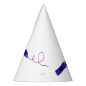 パープルクレヨン パーティーハット (左)