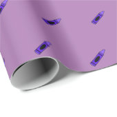 パープルクレヨン ラッピングペーパー (ロールコーナー)