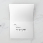 パープルクロカスイースターグリーティングカード サンキューカード (内部)