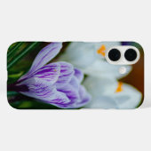 パープルクロカス スプリング フラワーズ iPhone 16 ケース Case-Mate iPhoneケース (裏面 (横))