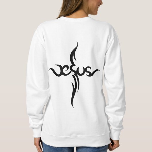 パープルクロスイエズススウェットシャツ スウェットシャツ (裏面)