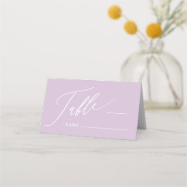 パープルクロスガールバプティスフォールディング座席表 プレイスカード