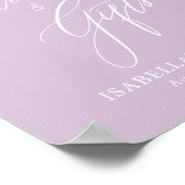 パープルクロスガールバプテスムカード&ギフトポスター ポスター (角)