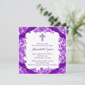 パープルクロスファースト聖餐式 招待状 (スタンド正面)