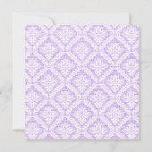 パープルクロス白ダマスクバーラップ第1聖餐会 招待状 (裏面)