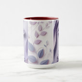 パープルクロス誕生日ギフトマグ マグカップ (中央)