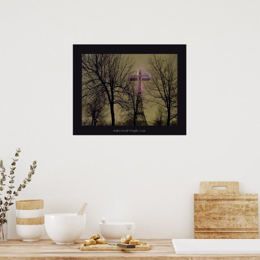 パープルクロス ポスター (キッチン)