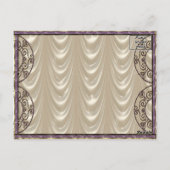 パープルクロス ラウンド ポストカード (裏面)