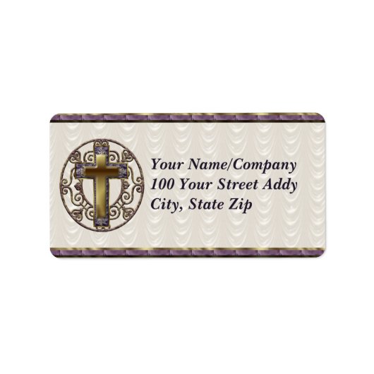 パープルクロス ラベル (正面)