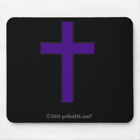 パープルクロスgotGod316.com? マウスパッド (正面)