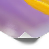 パープルクロッカスフラワーサフロンスティグマ ポスター (コーナー)