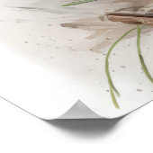 パープルクロッカスフラワーズアートプリントポスター ポスター (角)