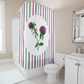 パープルクローバーシャワーカーテン シャワーカーテン (インサイチュ)