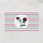 パープルクローバーフラワー名刺 名刺 (裏面)