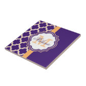 パープルクローバーモノグラム タイル (側面)