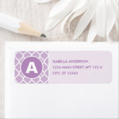 パープルクローバーモノグラム ラベル (インサイチュ)