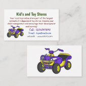 パープルクワッドバイクアニメイラストレーション 名刺 (正面/裏面)