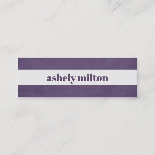 パープルクールオールドホワイトストライプ美しいファッション スキニー名刺 (正面)