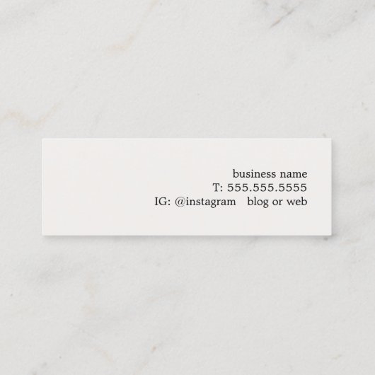 パープルクールオールドホワイトストライプ美しいファッション スキニー名刺 (裏面)