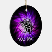 パープルクールサッカー セラミックオーナメント (右)