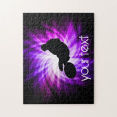 パープルクールダートバイク ジグソーパズル (縦)