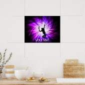 パープルクールテニス ポスター (キッチン)