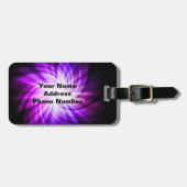パープルクールホッケー ラゲッジタグ (正面横)