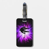 パープルクールホッケー ラゲッジタグ (裏面縦)