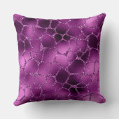 パープルググラデーションラムグリッターキリン模様 クッション (裏面)