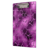 パープルググラデーションラムグリッターキリン模様 クリップボード (左)