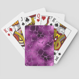 パープルググラデーションラムグリッターキリン模様 トランプ