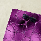 パープルググラデーションラムグリッターキリン模様 ビーチタオル (インサイチュ)