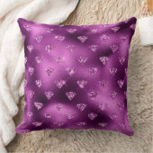 パープルググラデーションラムグリッターダイヤモンドパターン クッション (ブランケット)