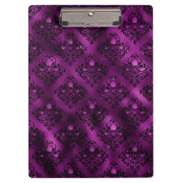 パープルググラデーションラムグリッターダマスクパターン クリップボード