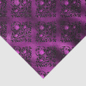 パープルググラデーションラムグリッターダマスクパターン 薄葉紙 (詳細)