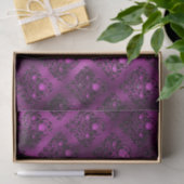 パープルググラデーションラムグリッターダマスクパターン 薄葉紙 (ギフト)